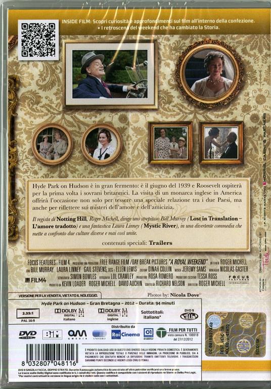 A Royal Weekend di Roger Michell - DVD - 2