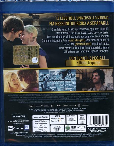 Upside Down di Juan Solanas - Blu-ray - 2