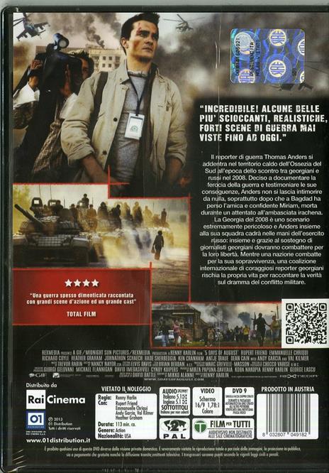 5 Days Of War Dvd Film Di Renny Harlin Avventura Ibs