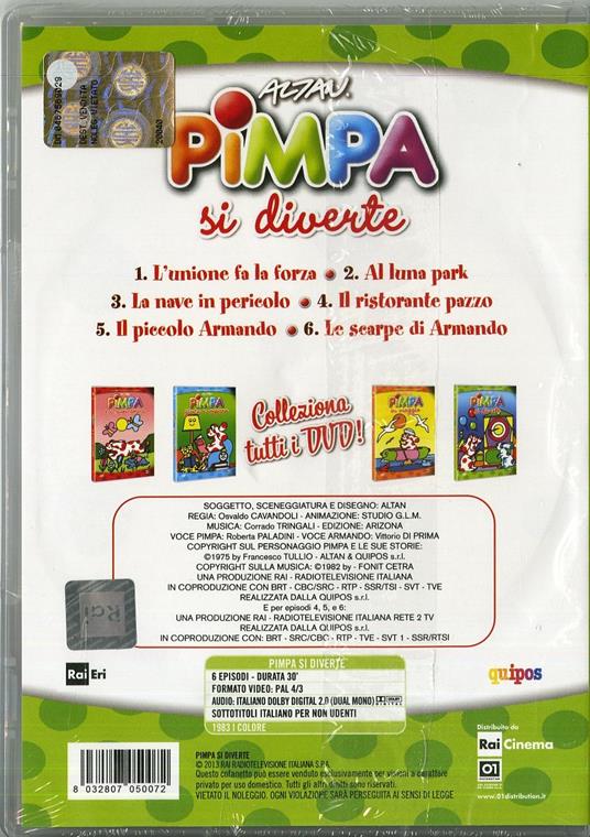 Pimpa si diverte - DVD - Film di Enzo D'Alò Animazione | IBS