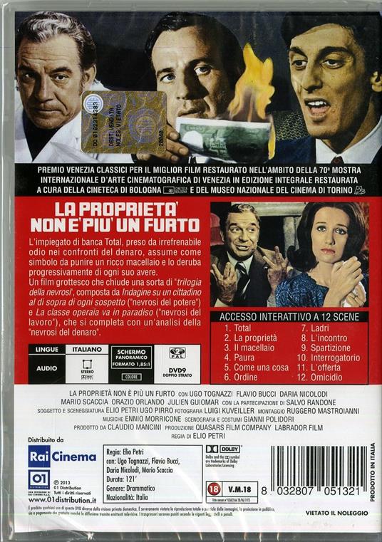 La proprietà non è più un furto di Elio Petri - DVD - 2