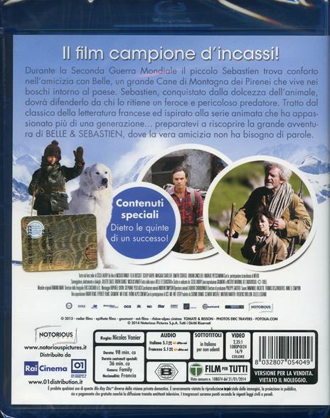 Belle & Sebastien di Nicolas Vanier - Blu-ray - 2