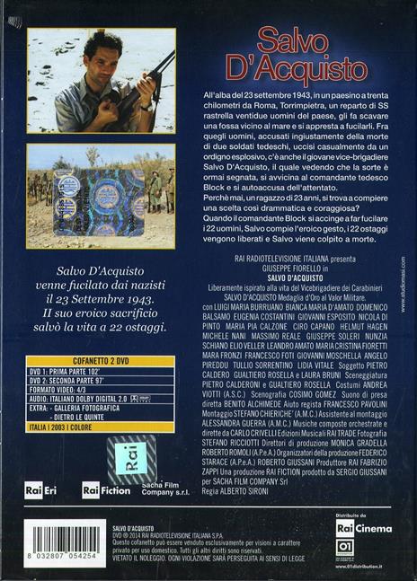 Salvo D'Acquisto (2 DVD) - DVD - Film di Alberto Sironi Drammatico | IBS