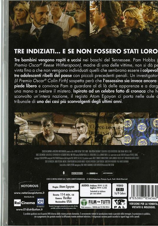 Devil's Knot. Fino a prova contraria di Atom Egoyan - DVD - 2