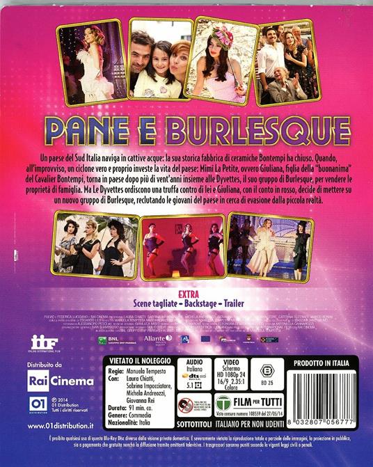 Pane e burlesque - Blu-ray - Film di Manuela Tempesta Commedia