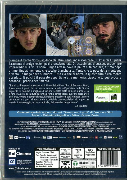 Torneranno i prati di Ermanno Olmi - DVD - 2