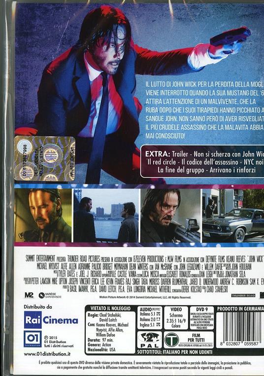 John Wick di Chad Stahelski,David Leitch - DVD - 2