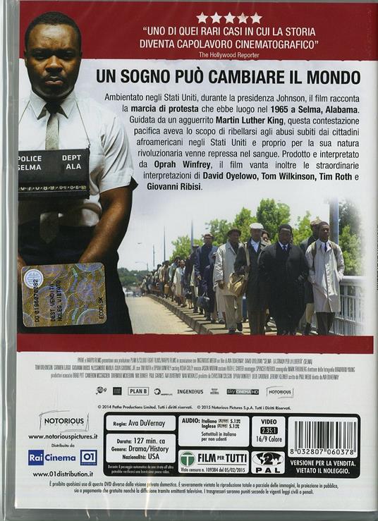 Selma. La strada per la libertà di Ava DuVernay - DVD - 2