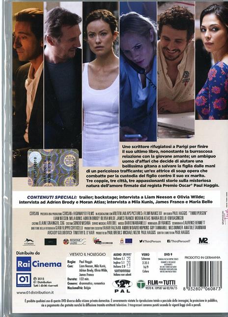 Third Person di Paul Haggis - DVD - 2