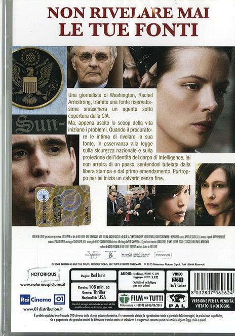 Una sola verità di Rod Lurie - DVD - 2