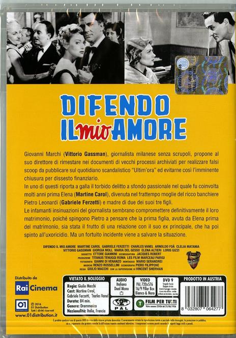 Difendo il mio amore di Giulio Macchi - DVD - 2