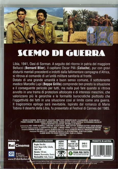 Scemo di guerra - DVD - Film di Dino Risi Commedia | IBS