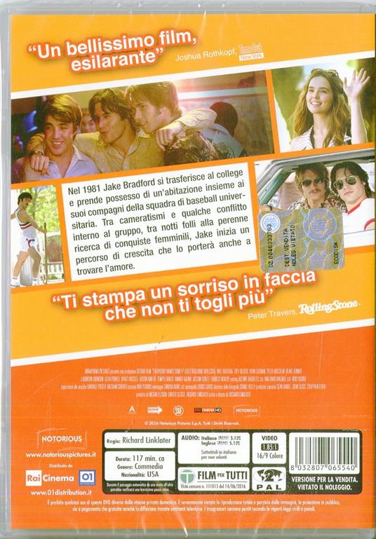 Tutti vogliono qualcosa - DVD - Film di Richard Linklater Commedia | IBS