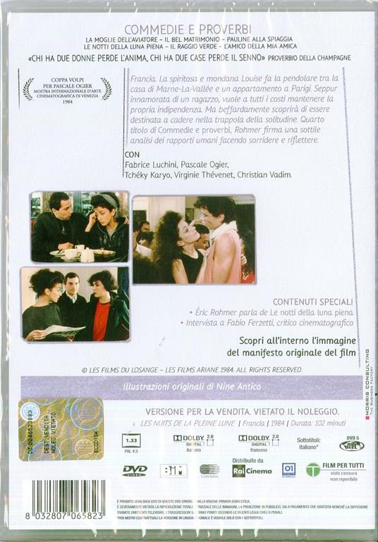 Le notti della luna piena di Eric Rohmer - DVD - 2