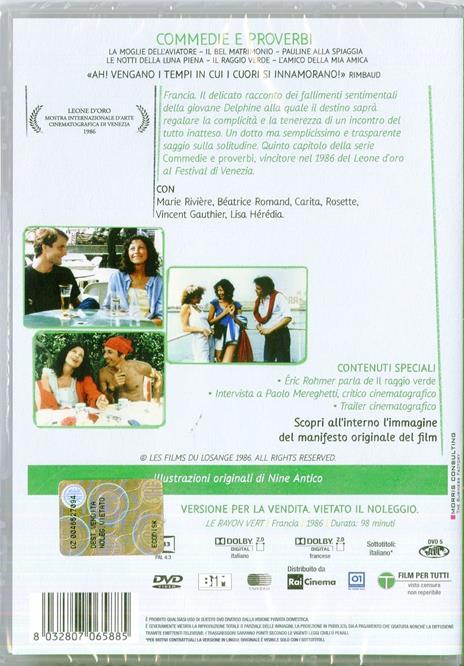 Il raggio verde - DVD - Film di Eric Rohmer Commedia | IBS