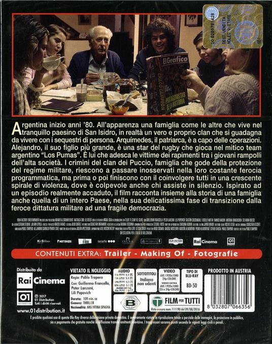 Il Clan di Pablo Trapero - Blu-ray - 2