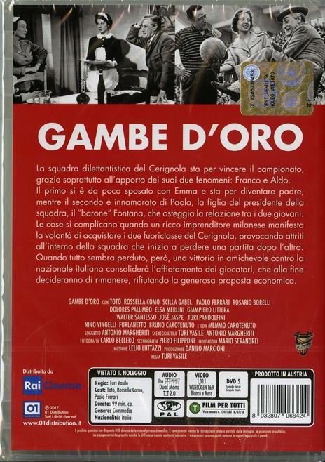 Gambe d'oro di Turi Vasile - DVD - 2