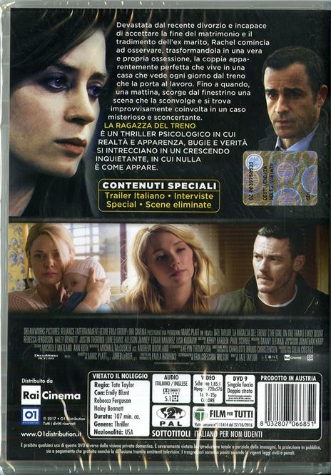 La ragazza del treno (DVD) - DVD - Film di Tate Taylor Giallo | IBS