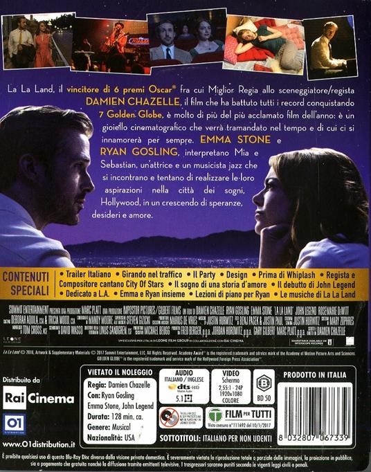 La La Land (Blu-ray) di Damien Chazelle - Blu-ray - 2