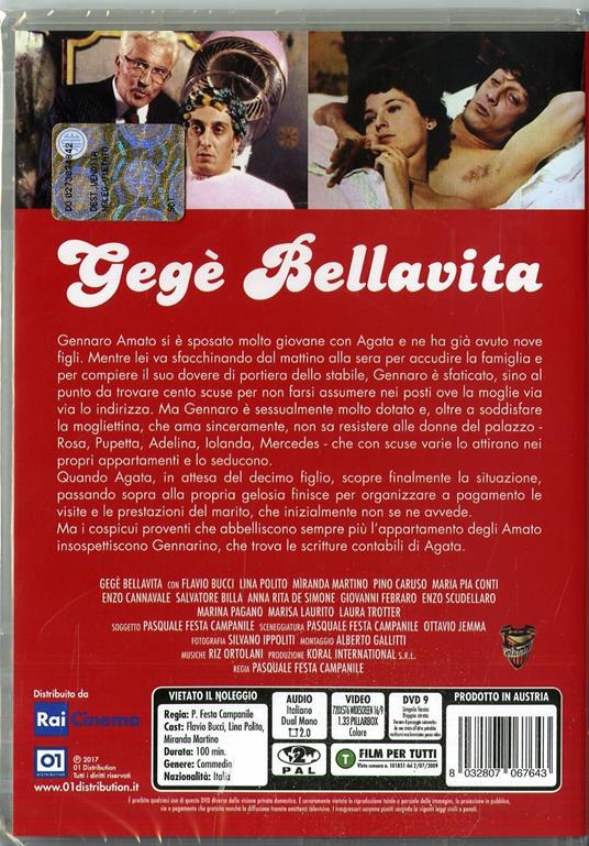 Gegè Bellavita (DVD) di Pasquale Festa Campanile - DVD - 2