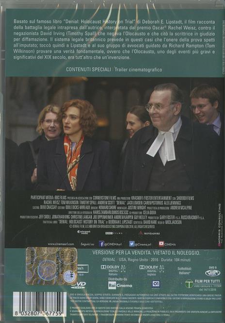 La verità negata (DVD) di Mick Jackson - DVD - 2