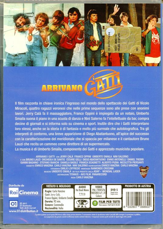 Arrivano i Gatti (DVD) di Carlo Vanzina - DVD - 2