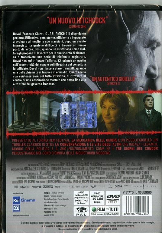 La meccanica delle ombre (DVD) di Thomas Kruithof - DVD - 2