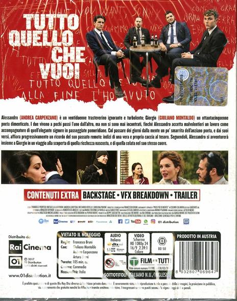 Tutto quello che vuoi (Blu-ray) di Francesco Bruni - Blu-ray - 2