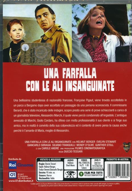 Una farfalla con le ali insanguinate (DVD) di Duccio Tessari - DVD - 2