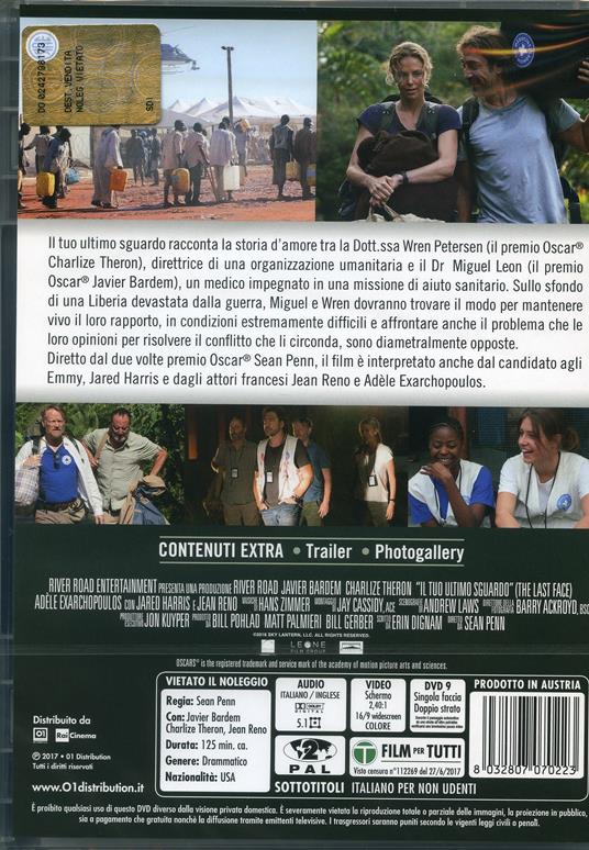 Il tuo ultimo sguardo (DVD) - DVD - Film di Sean Penn Drammatico | IBS