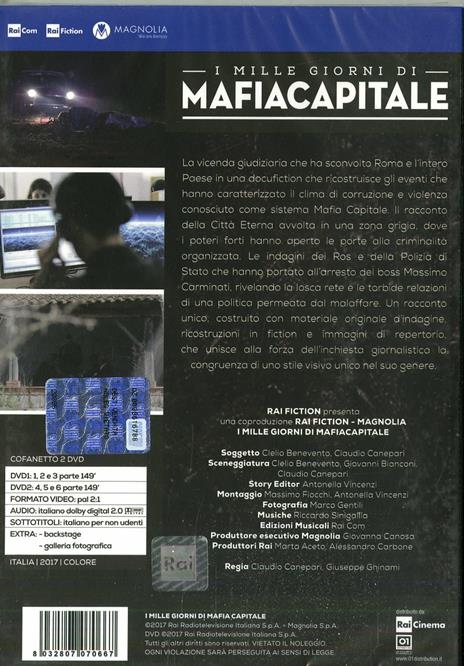 I mille giorni di Mafia Capitale (2 DVD ) di Claudio Canepari,Giuseppe Ghinami - DVD - 2