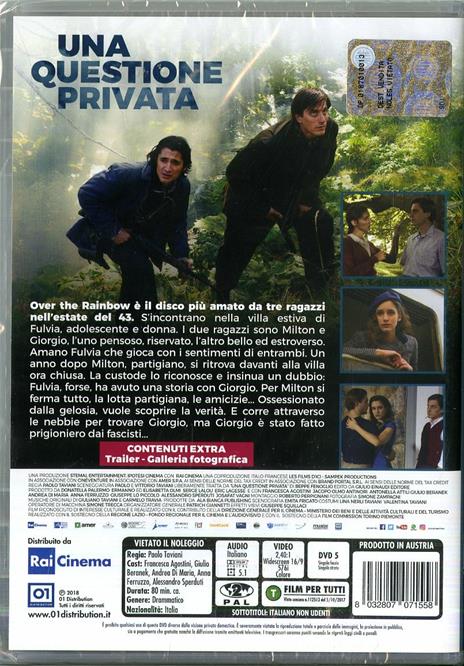 Una questione privata (DVD) di Paolo Taviani,Vittorio Taviani - DVD - 2