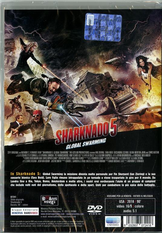 Sharknado 5 (DVD) - DVD - Film di Anthony C. Ferrante Avventura | IBS