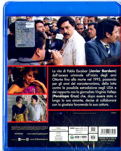 Escobar- Il fascino del male (Blu-ray) di Fernando León de Aranoa - Blu-ray - 2