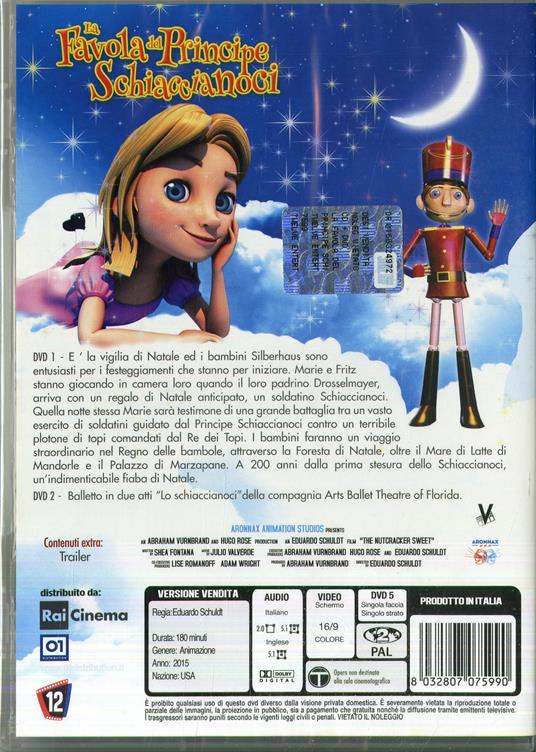 La favola del principe schiaccianoci (2 DVD) - DVD - Film di Eduardo  Schuldt Animazione | IBS