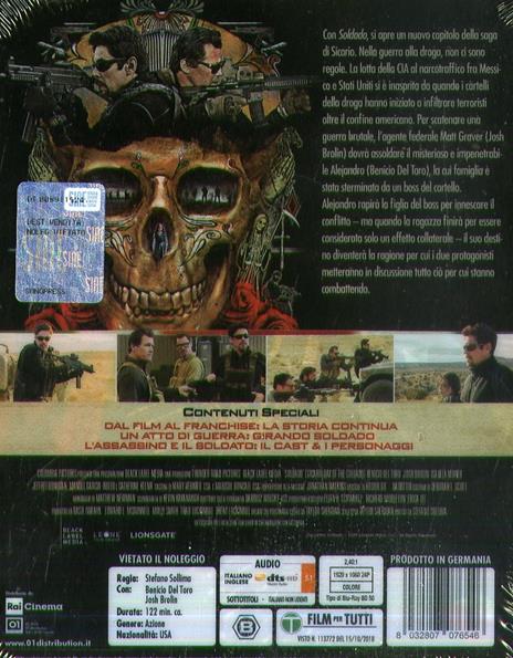 Soldado. Con Steelbook (Blu-ray) di Stefano Sollima - Blu-ray - 2