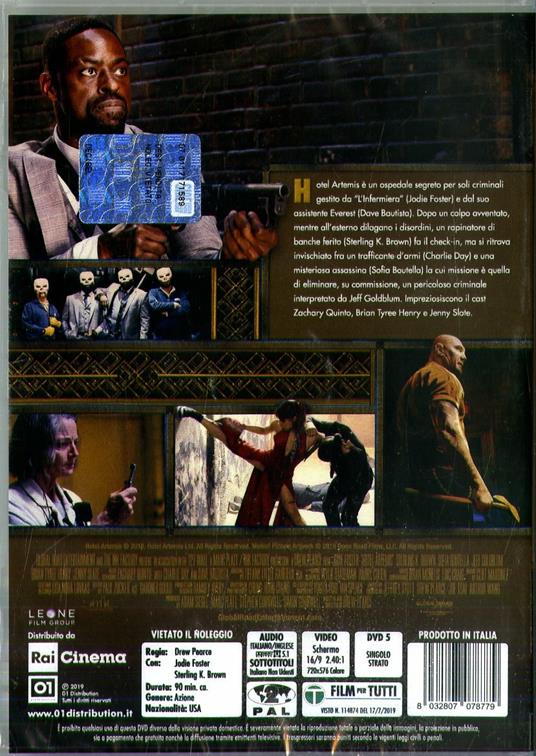 Hotel Artemis (DVD) - DVD - Film di Drew Pearce Fantastico | IBS
