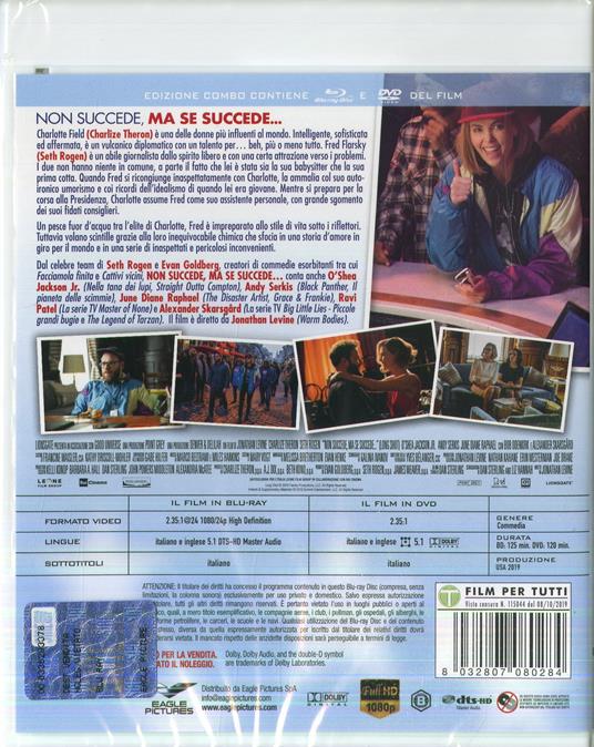 Non succede, ma se succede… (Blu-ray + DVD) - DVD + Blu-ray - Film di  Jonathan Levine Commedia | IBS