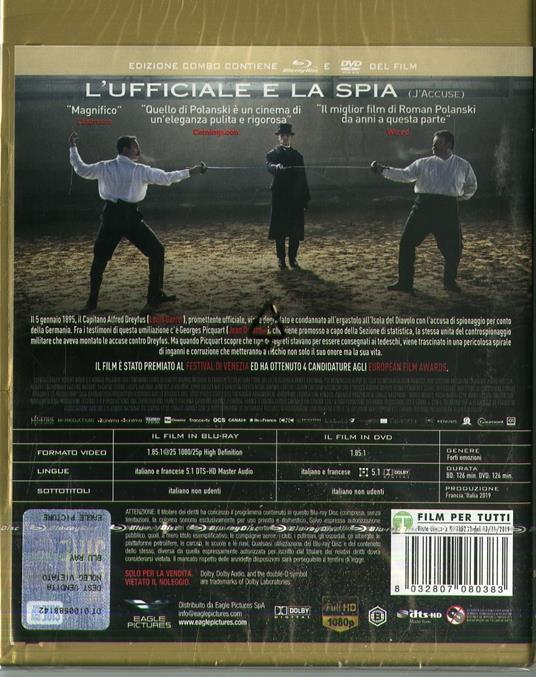 L' ufficiale e la spia (DVD + Blu-ray) di Roman Polanski - DVD + Blu-ray - 2