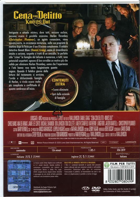 Cena con delitto (DVD) - DVD - Film di Rian Johnson Giallo