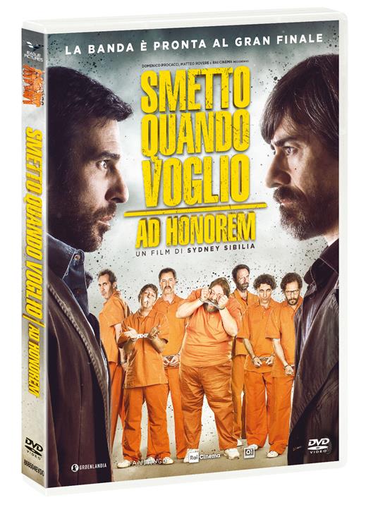 Smetto quando voglio. Ad Honorem (DVD) di Sydney Sibilia - DVD