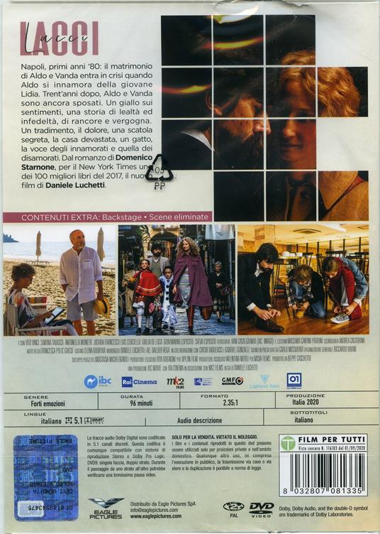 Lacci (DVD) - DVD - Film di Daniele Luchetti Drammatico | IBS