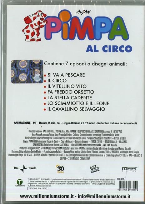 Pimpa al circo di Enzo D'Alò - DVD - 2