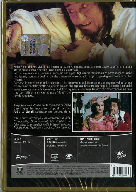 L' avaro di Tonino Cervi - DVD - 2