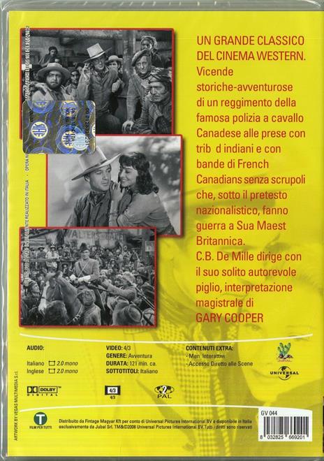 Giubbe rosse di Cecil B. De Mille - DVD - 2