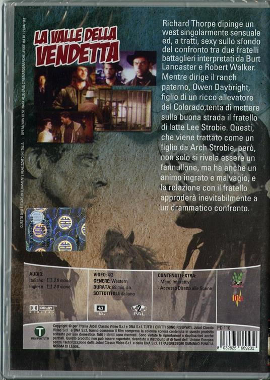 La valle della vendetta di Richard Thorpe - DVD - 2