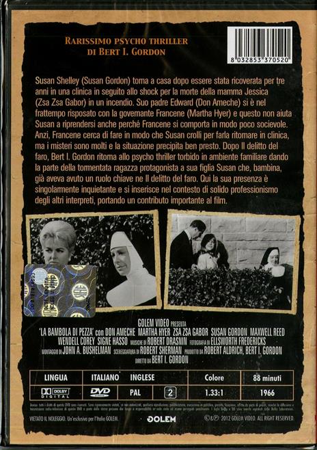 La bambola di pezza - DVD - Film di Bert I. Gordon Giallo | IBS