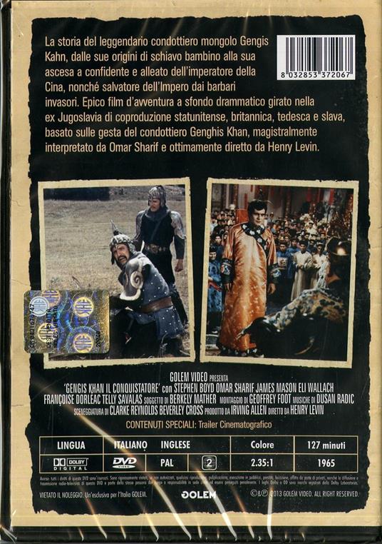 Gengis Kan il conquistatore - DVD - Film di Henry Levin Avventura | IBS