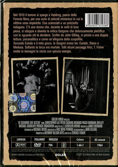 Lo sguardo che uccide di Terence Fisher - DVD - 2