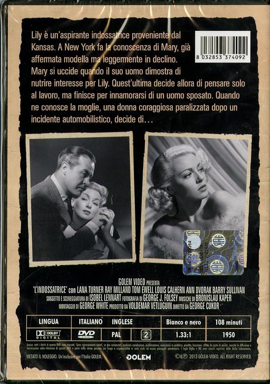 L' indossatrice - DVD - Film di George Cukor Drammatico | IBS